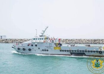 Photos: Prez Akufo-Addo commissions 4 Ships for the navy