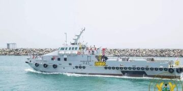 Photos: Prez Akufo-Addo commissions 4 Ships for the navy