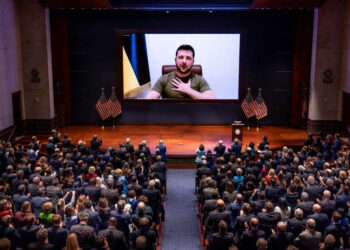 ‘Prove you’re with us’: Zelensky’s rousing calls to Western MPs