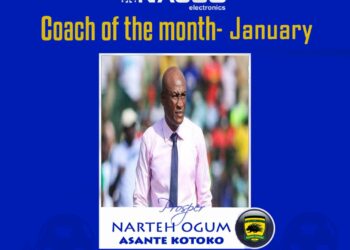 Asante Kotoko coach named NASCO Coach of the month for January