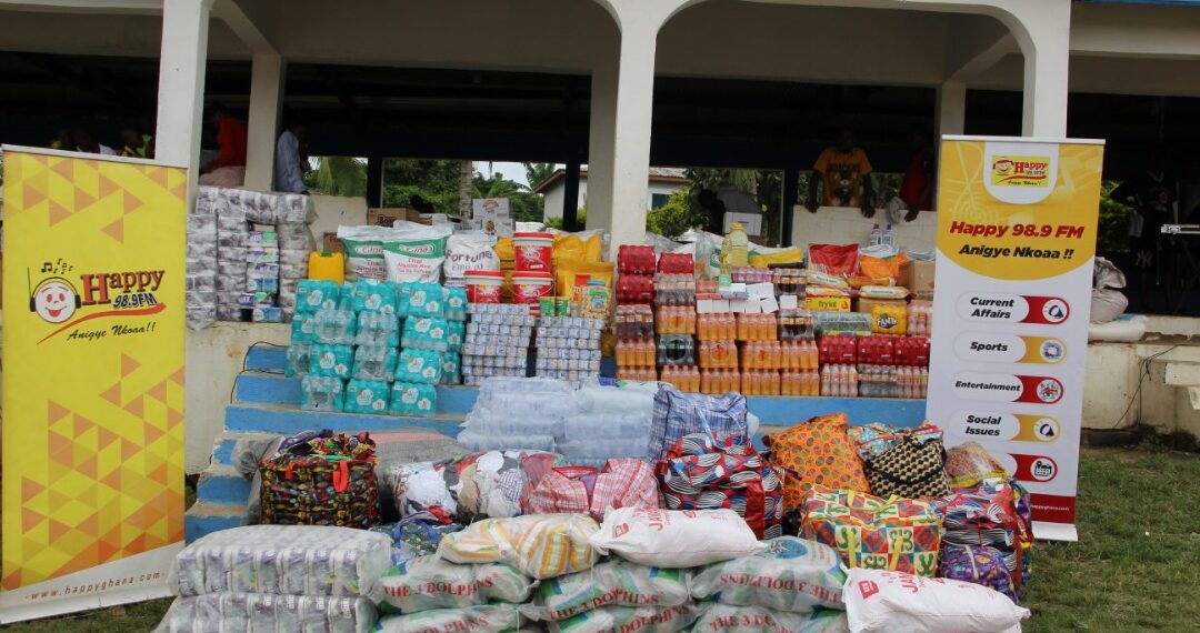 Happy FM’s Nsem Pii supports two orphanage homes on Easter