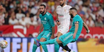 Benzema scores as Real beat Sevilla to close in on La Liga title