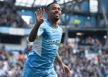 Gabriel Jesus nets four as Manchester City thrash Watford to extend lead at top