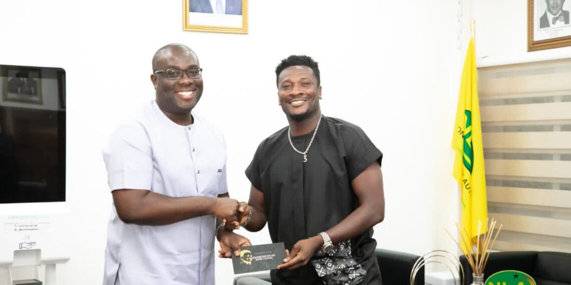 Asamoah Gyan commends Sammi Awuku for transforming NLA