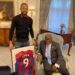 Jordan Ayew presents jersey to President Akufo-Addo in London