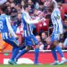 Arsenal suffer shock home defeat to Brighton to dent Champions League hopes