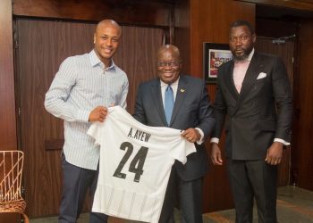 Black Stars captain Andre Ayew pays courtesy call on President Akufo-Addo