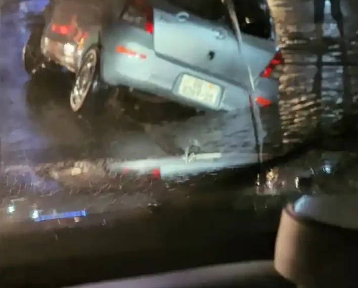 Parts of Accra submerged on Saturday night