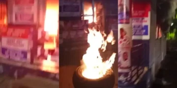 Irate NPP supporters set party office ablaze