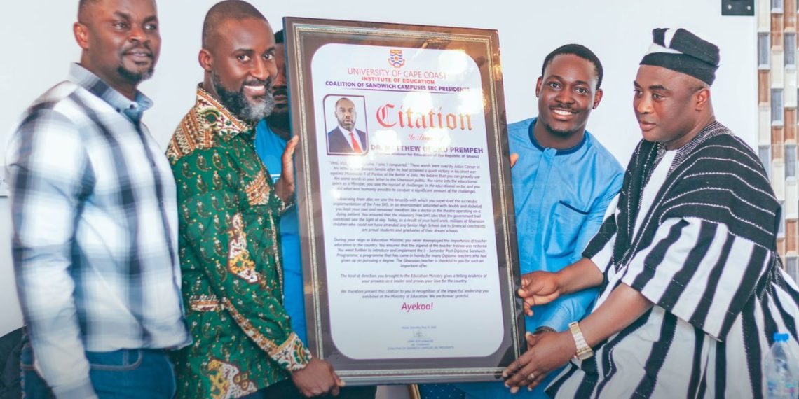 Coalition of UCC sandwich campuses honour Napo