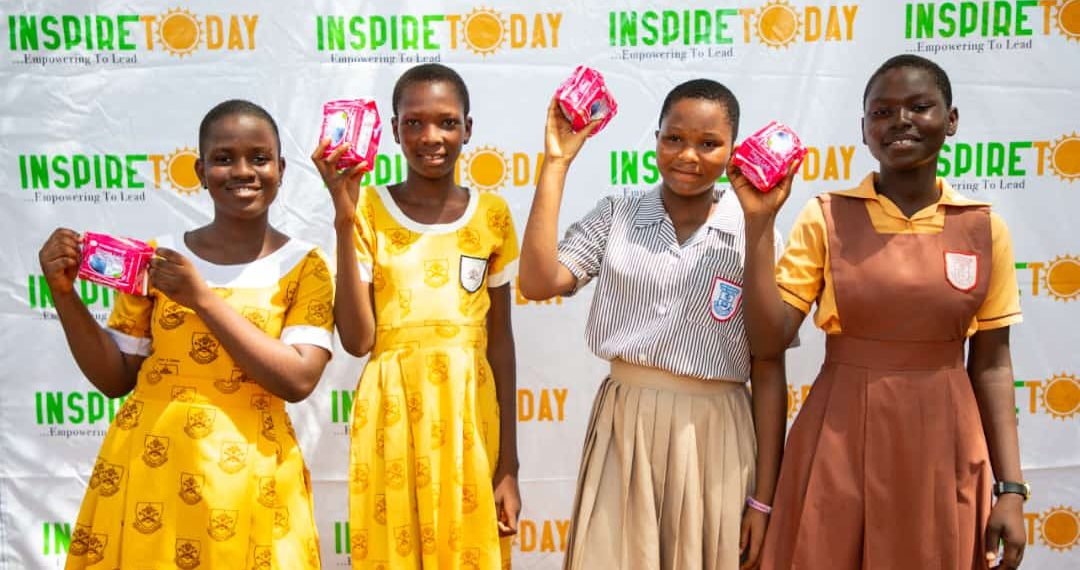 WorldMenstrualHygeineDay: INSPIRE TODAY/MTN Ghana support teen girls in Amasaman