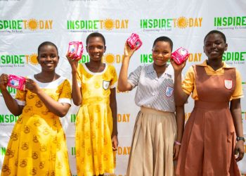 WorldMenstrualHygeineDay: INSPIRE TODAY/MTN Ghana support teen girls in Amasaman