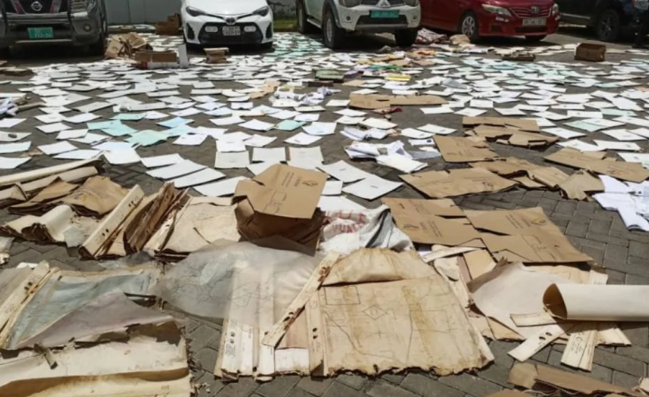 Floodwater destroys documents at Lands Commission