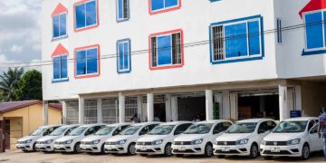 Hawa Koomson gives out cars to drivers in her constituency