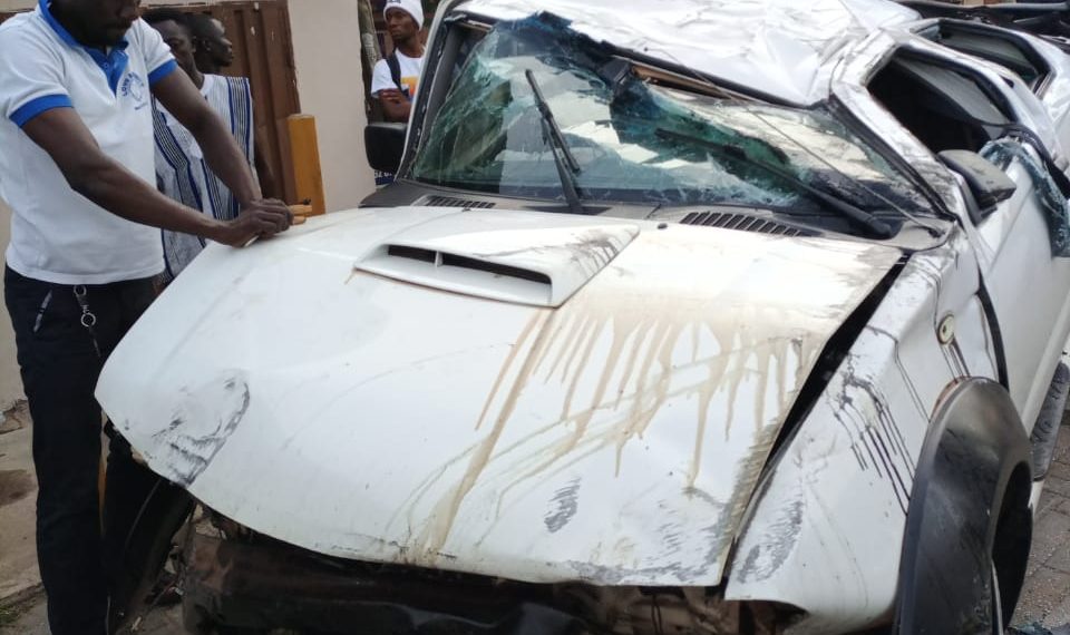 NDC’s National Organizer Hopeful escapes death as car somersaults three times