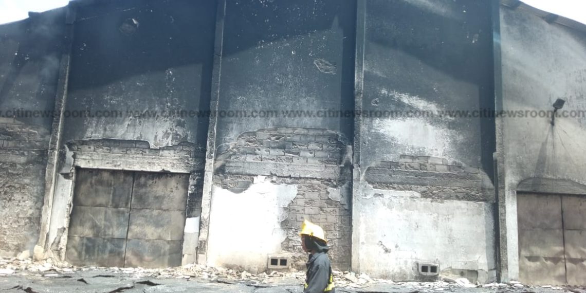 Video: Gas explosion at Kumasi Shoe Factory, 3 injured, 2 cars burnt