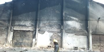 Video: Gas explosion at Kumasi Shoe Factory, 3 injured, 2 cars burnt