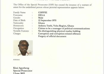 Special prosecutor declares Rawlings’ boy wanted  for forgery of document