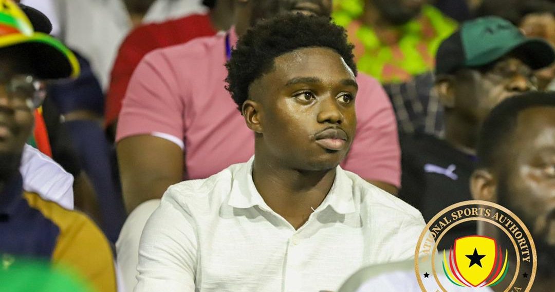 Tariq Lamptey watches from the stands as Ghana beat Madagascar in Cape Coast