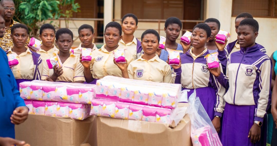 Amma Frimpomaa donates sanitary pads to support Menstrual Hygiene Day