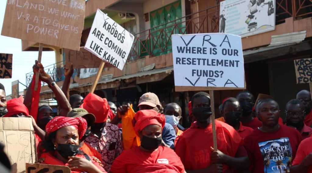 Video: Krobo residents demonstrate against prepaid metres
