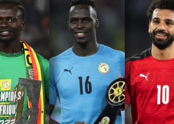 Caf awards: Sadio Mane, Edouard Mendy and Mohamed Salah up for men’s Player of the Year
