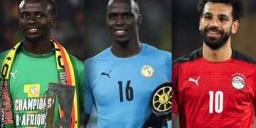 Caf awards: Sadio Mane, Edouard Mendy and Mohamed Salah up for men’s Player of the Year