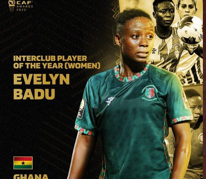 2022 CAF Awards: Evelyn Badu crowned Interclub Player of the Year (Women)