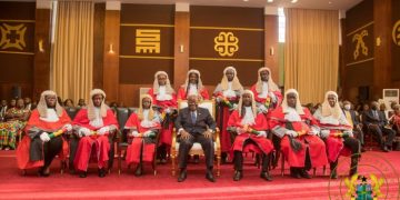 Prez Akufo-Addo swears ten new High Court Judges into office