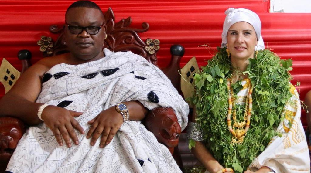 Photos: British High Commissioner enstooled queen mother of Gbese