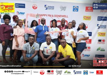 Happy FM/ Donewell Insurance holds Blood Donation Exercise
