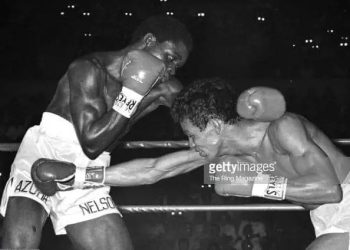 Today In Sports History: Azumah Nelson defends WBC featherweight title against Marcos Villasana