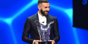 Real Madrid’s Karim Benzema, Carlo Ancelotti win UEFA player, coach of the year awards