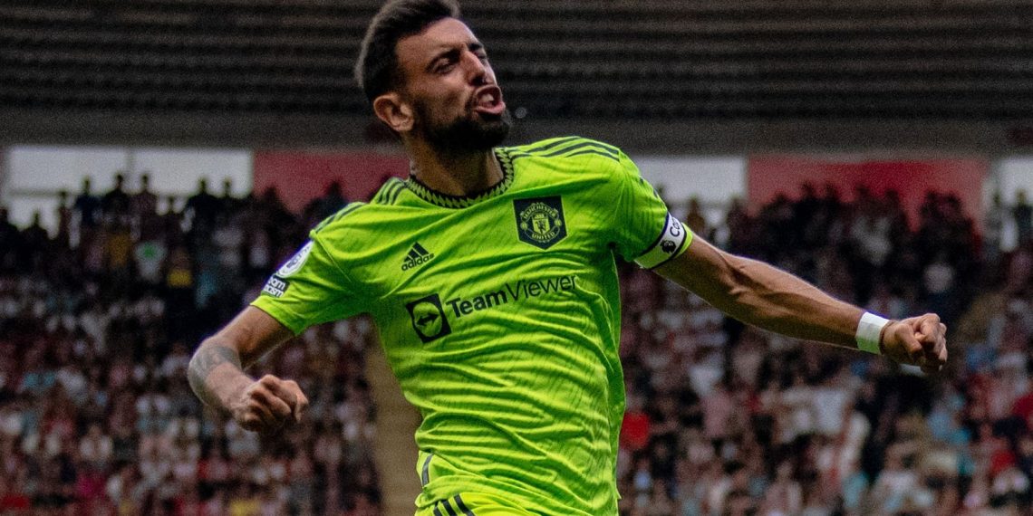 Bruno Fernandes’ fine volley gives Erik ten Hag first away win