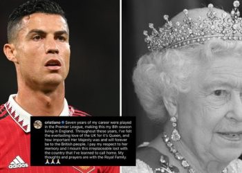 Cristiano Ronaldo pays moving tribute to ‘irreplaceable’ Queen Elizabeth II following her death
