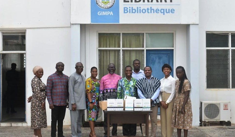 Prof. Douglas Boateng donates books to GIMPA and CISCM