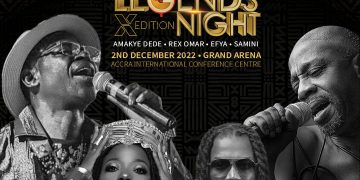 Amakye Dede, Rex Omar, Efya, Samini in an all-Ghanaian line-up for African Legends Night in December
