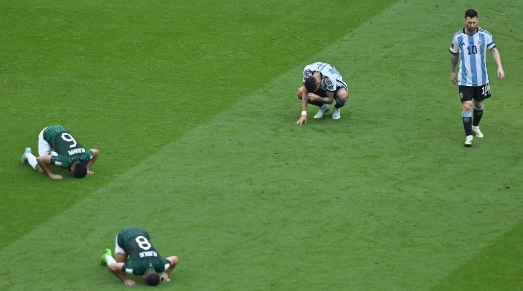 Saudi Arabia stunned Argentina in one of the World Cup’s greatest-ever upsets as tournament came to life