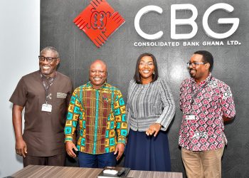Minister Of Public Enterprises visits Consolidated Bank Ghana Ltd (CBG)
