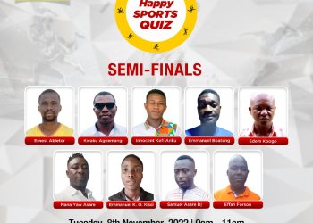 Happy 98.9FM Sports Quiz semifinals set for Nov. 8
