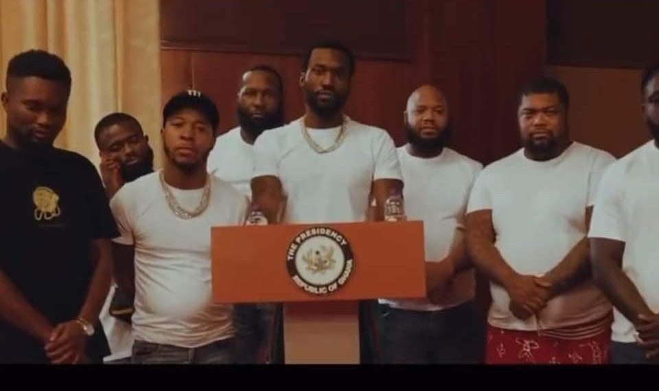 Meek Mill’s video clip he shot at Ghana’s presidency pops up