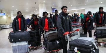 PICTURES: Black Galaxies arrive in Algeria for CHAN tournament