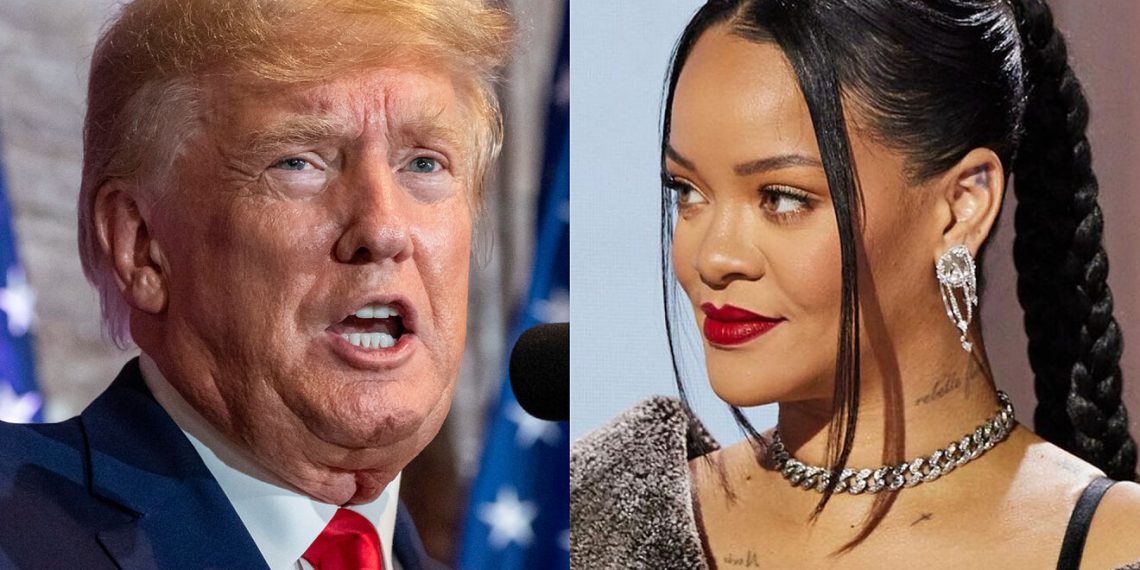 Trump bashes Rihanna’s Super Bowl halftime performance
