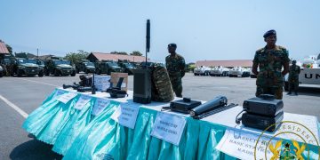 Prez Nana Addo visits Burma Camp with lots of goodies