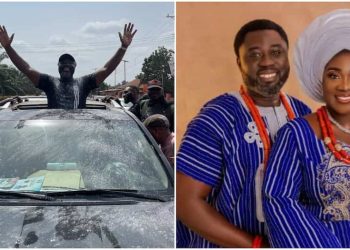 #NigeriaElection2023: Mercy Johnson’s husband, Prince Okojie wins house of reps seat