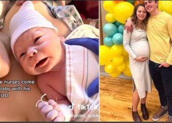 Woman reveals her baby was born clutching her IUD in his hand