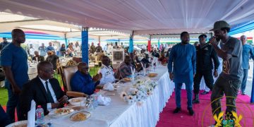 Photos: Prez Akufo-Addo’s reaction ‘priceless’ as Black Sherif performs for him