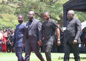 PICTURES: Wakaso, ex-Black Stars players pay last respect to Christian Atsu