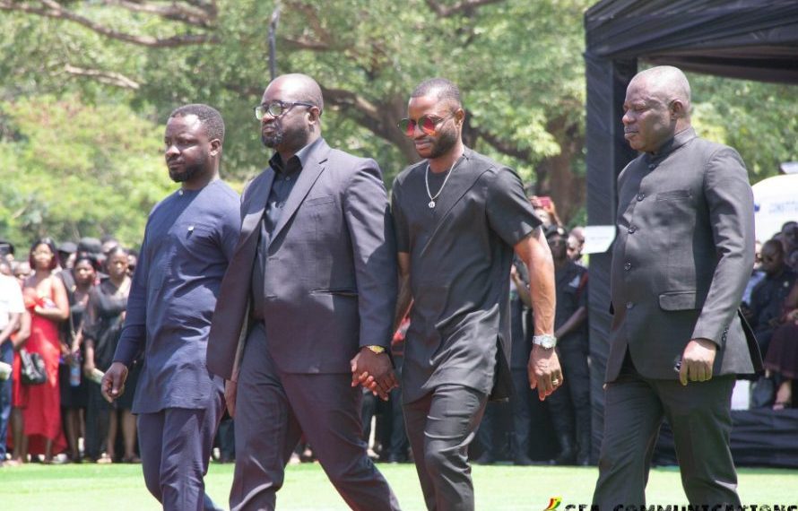 PICTURES: Wakaso, ex-Black Stars players pay last respect to Christian Atsu