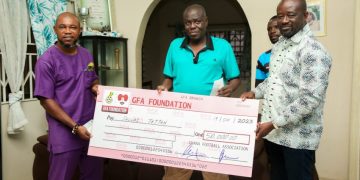 GFA Foundation donates to ex-Black Satellites boss Sellas Tetteh